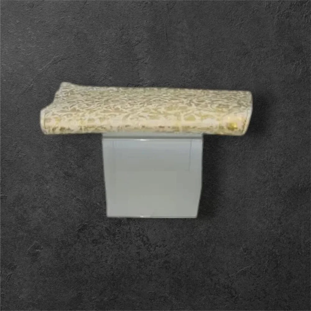 MCM Vintage Embossed Gold & White Leather Clutch Evening Bag - Picture 4 of 11